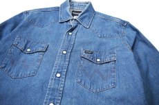 画像2: Used Wrangler Denim Western shirt (2)