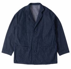 画像1: Porter Classic Classic Denim Wide Jacket Navy ポータークラシック (1)