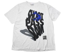 画像1: Used Reebok S/S Print Tee "Shoot Pass Slam" made in USA (1)