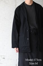 画像2: Porter Classic Classic Denim Wide Jacket Black ポータークラシック (2)