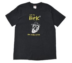 画像1: Used Musician S/S Print Tee "call me bek take it back to 89" made in USA (1)