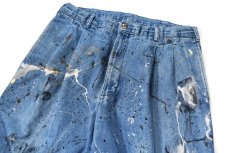 画像2: Used Painted Denim Trouser (2)