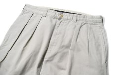 画像2: Used Polo Ralph Lauren Pleated Chino Trouser "Andrew Pant" Stone ラルフローレン (2)