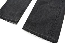 画像3: 96' Used Levi's 501 Cut Off Denim Pants Black made in USA リーバイス (3)