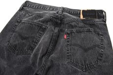 画像4: Used Levi's 501 Cut Off Denim Pants Black リーバイス (4)