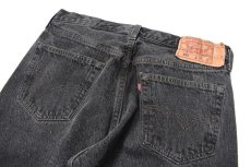 画像4: 96' Used Levi's 501 Cut Off Denim Pants Black made in USA リーバイス (4)