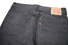 画像4: Used Levi's 505 Denim Pants Black リーバイス (4)