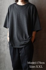 画像5: Cal Cru Oversized S/S Border T-Shirt Black カルクルー (5)