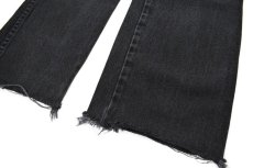 画像3: Used Wrangler 936WBK Cut Off Denim Pants Black (3)