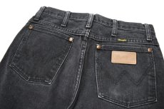 画像4: Used Wrangler 936WBK Cut Off Denim Pants Black (4)