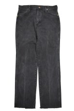 画像1: Used Wrangler 936WBK Cut Off Denim Pants Black made in USA (1)