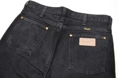 画像4: Used Wrangler 936WBK Cut Off Denim Pants Black made in USA (4)