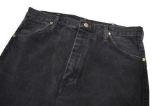 画像2: Used Wrangler 936WBK Cut Off Denim Pants Black made in USA (2)