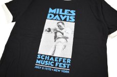 画像2: Bluescentric Miles Davis New York City Ringer T-Shirt Black/Natural  (2)