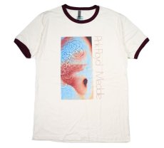 画像1: Bluescentric Pink Floyd Meddle Ringer T-Shirt Natural/Maroon (1)