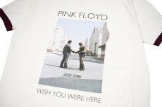 画像2: Bluescentric Pink Floyd Wish You Were Here Ringer T-Shirt Natural/Maroon (2)