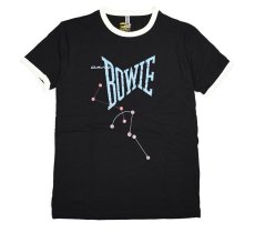 画像1: Bluescentric David Bowie Let's Dance Ringer T-Shirt Black/Natural  (1)