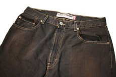 画像2: Deadstock Levi's 569 Denim Pants Reactive Dye Brown リーバイス (2)