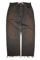 画像1: Deadstock Levi's 569 Denim Pants Cut Off Reactive Dye Brown リーバイス (1)