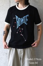 画像4: Bluescentric David Bowie Let's Dance Ringer T-Shirt Black/Natural  (4)