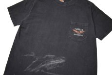 画像2: Used Harley-Davidson S/S Pocket Tee made in USA (2)