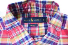 画像4: 【SALE】Used Ralph Lauren Plaid Pattern L/S Shirt "Classic Fit" ラルフローレン (4)