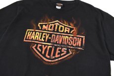 画像2: Used Harley-Davidson S/S Print Tee (2)