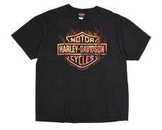 画像1: Used Harley-Davidson S/S Print Tee (1)