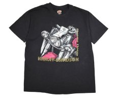 画像1: Used Harley-Davidson S/S Print Tee made in USA (1)