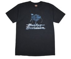 画像1: Used Harley-Davidson S/S Print Tee made in USA (1)