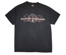 画像1: Used Harley-Davidson S/S Print Tee made in USA (1)