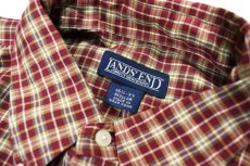 画像4: 【SALE】Used Lands' End Plaid Pattern L/S Shirt (4)