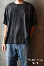 画像7: MOOJI MOOJI US Oversize Crop T-Shirt Sun Fade Black (7)