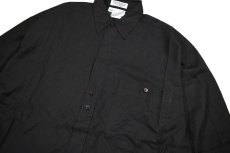 画像2: Deadstock Goouch Rayon L/S Shirt Black (2)