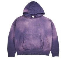 画像1: MOOJI MOOJI US Oversize Crop Hoodie Aged Purple (1)