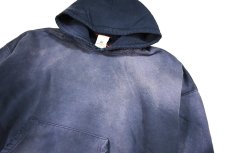 画像2: MOOJI MOOJI US Oversize Crop Hoodie Aged Navy Indigo (2)