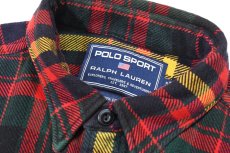 画像4: Used Polo Sport Flannel Shirt ラルフローレン (4)