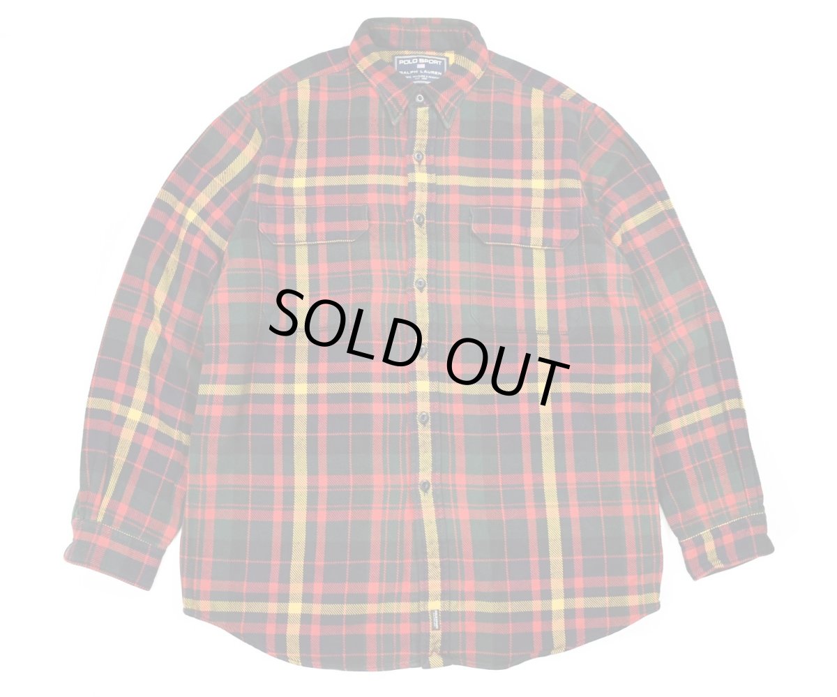 画像1: Used Polo Sport Flannel Shirt ラルフローレン (1)