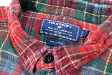 画像4: Used Polo Sport Flannel Shirt ラルフローレン (4)