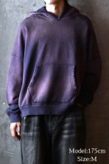 画像7: MOOJI MOOJI US Oversize Crop Hoodie Aged Purple (7)