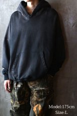 画像7: MOOJI MOOJI US Oversize Crop Hoodie Aged Black (7)