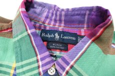 画像4: Used Ralph Lauren Plaid Pattern Shirt "Blake" ラルフローレン (4)