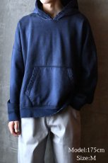 画像7: MOOJI MOOJI US Oversize Crop Hoodie Aged Navy Indigo (7)