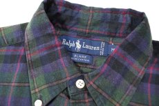 画像4: Used Ralph Lauren Plaid Pattern Shirt "Blaire" ラルフローレン (4)