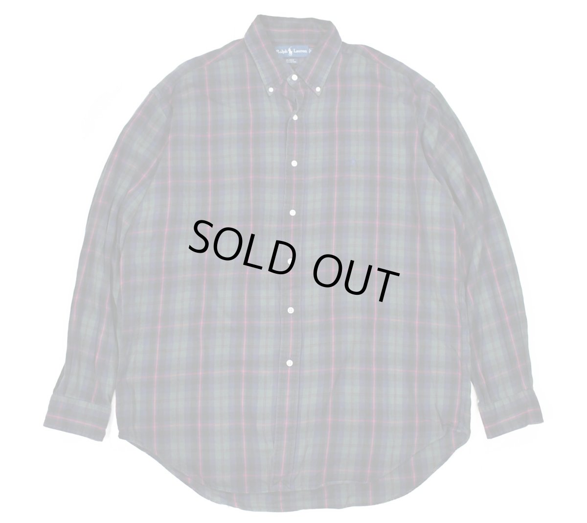 画像1: Used Ralph Lauren Plaid Pattern Shirt "Blake" ラルフローレン (1)