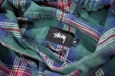 画像4: Used Stussy Plaid Pattern Flannel Hoodie (4)