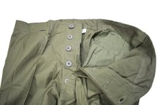 画像7: 60s Deadstock Us Army Cotton Poplin Non Rip Jungle Fatigue Pants Olive (7)