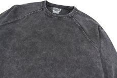 画像2: ONEITA 13oz Heavy Weight Chemical Wash L/S T-Shirts Chemical Black (2)