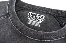 画像4: ONEITA 13oz Heavy Weight Chemical Wash L/S T-Shirts Chemical Black (4)