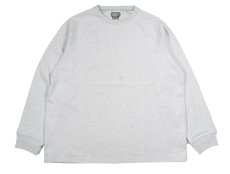 画像1: ONEITA 13oz Heavy Weight Garment Wash L/S T-Shirts Ash (1)